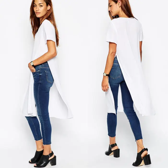 maxi shirt with slits on both sides