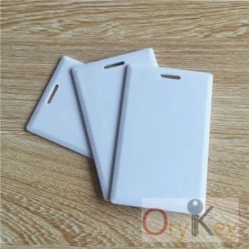 

100PCS RFID 125KHz Writable Rewrite T5577 PVC Thick card empty Card access card