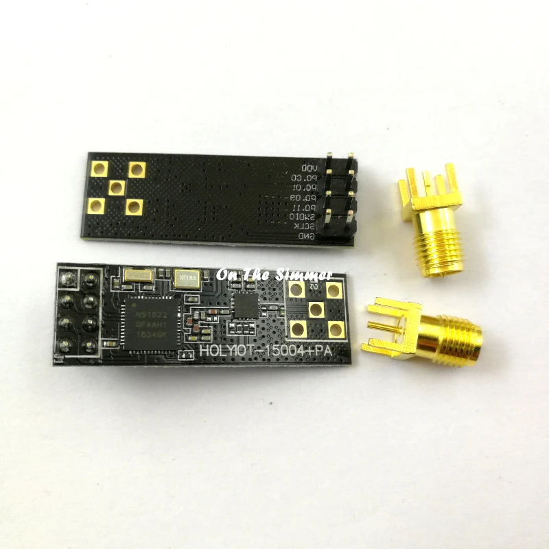 NRF51822 + pa Модуль Bluetooth/внешний медная Колонка антенна с вышивкой закрытых стежков/промышленная модуль/автоматическая задержка съемки