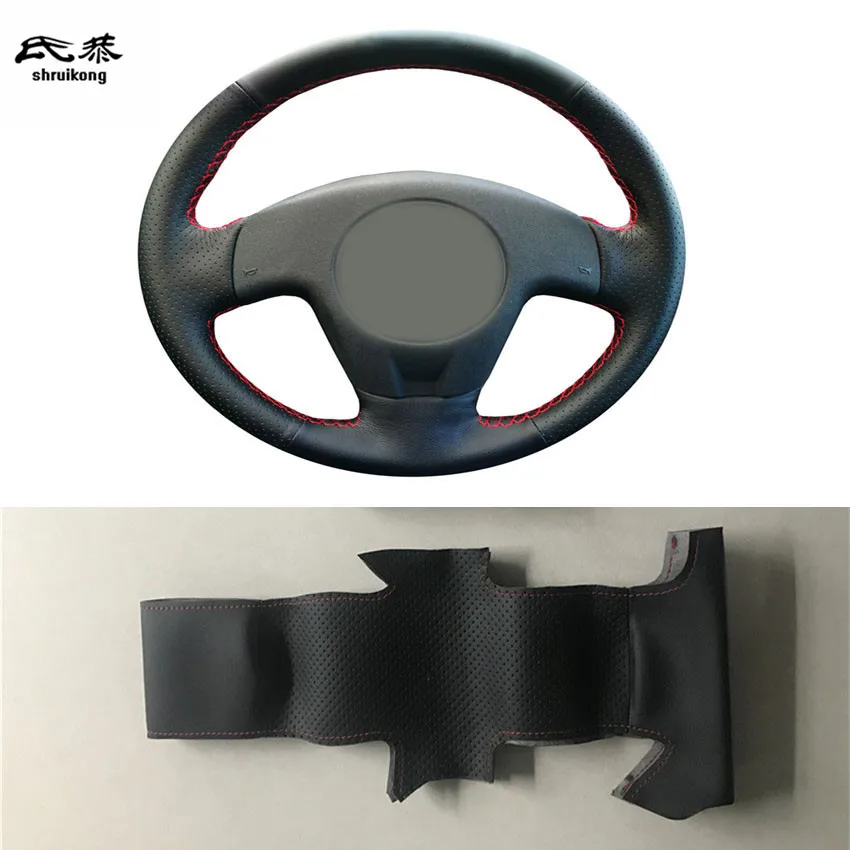 

Sew-on Microfiber leather car steering wheel cover Car accessories For 2004 2005 2006 SEAT IBIZA
