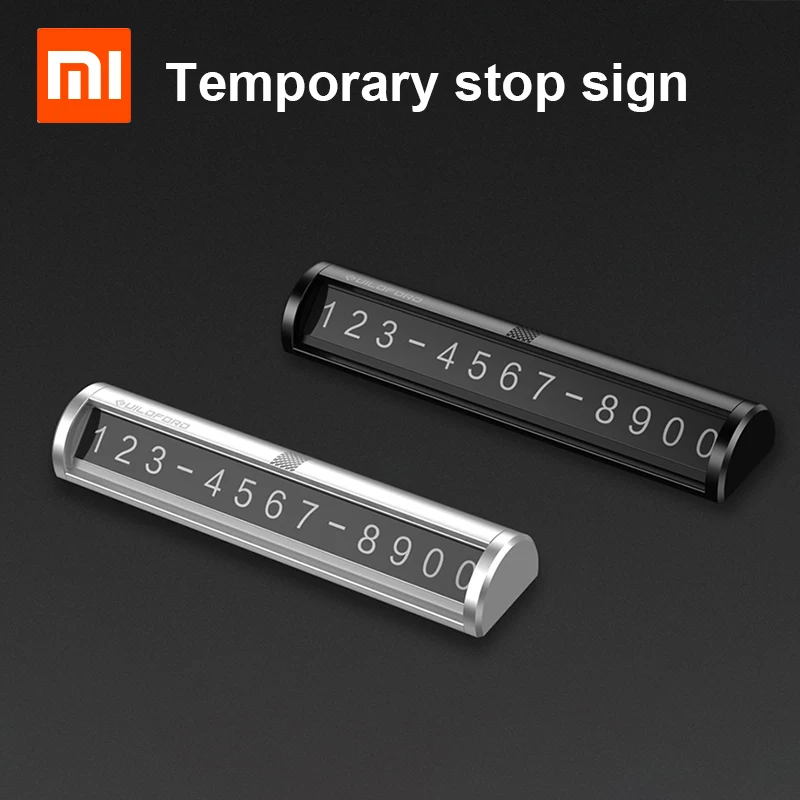 

xiaomi UILDFORD Temporary stop sign Car Parking Card Number can hide Support multinational phone numbers for car move