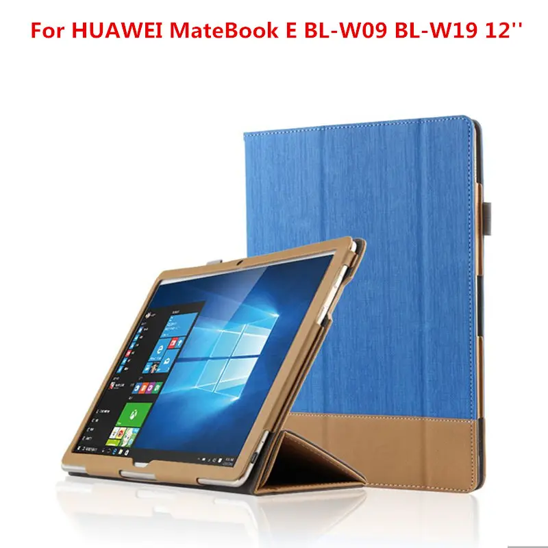 

Fashion Business PU Leather Flip Cover Shell Protective Case For HUAWEI MateBook E BL-W09 BL-W19 12 inch Tablet PC