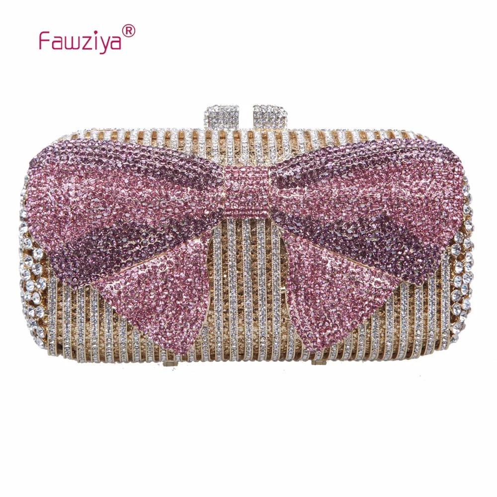 

Fawziya Bow Crystal Clutch Purses For Women Evening Bags And Clutches