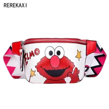 Новинка, поясная сумка, поясная сумка, Женские поясные сумки с мультяшным рисунком, Удобные сумки, сумка формы «банан», женская сумка на бедрах, нагрудный пакет, карман через плечо