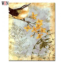 WEEN Magpie картинки по номерам современные животные украшение на