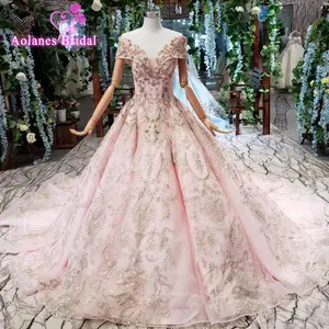 baby pink gown for engagement