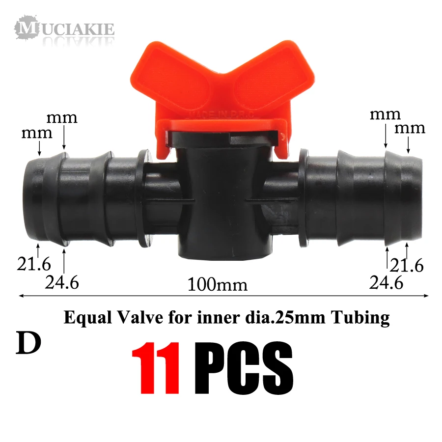 MUCIAKIE лента для капельного орошения шланг трубки садовые соединители для воды 4 8 16 20 25 мм Barb адаптер 1/" до 16 мм замок с отключением