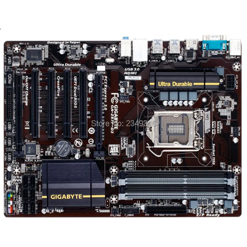 Для Gigabyte GA-Z87P-D3 оригинальная настольная материнская плата Z87P-D3 Z87 LGA 1150 i3 i5 i7 DDR3 32G ATX