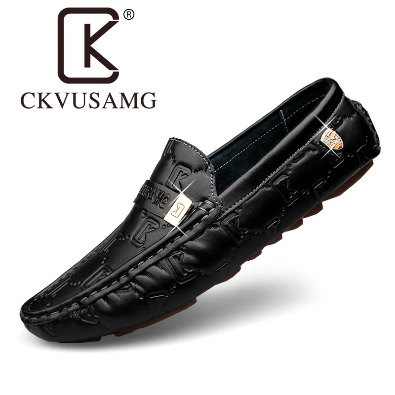 

Man Casual Shoes Genuine Leather Men Moccasin Shoes Fashion Leather Shoes