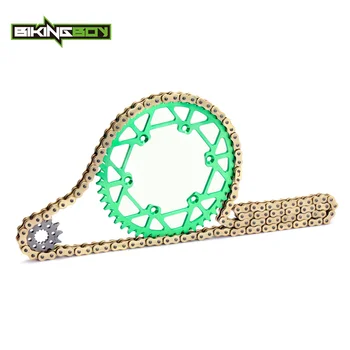 

BIKINGBOY for Kawasaki KX 250 1997 1998 1999 2000 2001 2002 2003 2004 2005 2006 2007 2008 Front 13T Rear 48T-52T Sprockets Chain