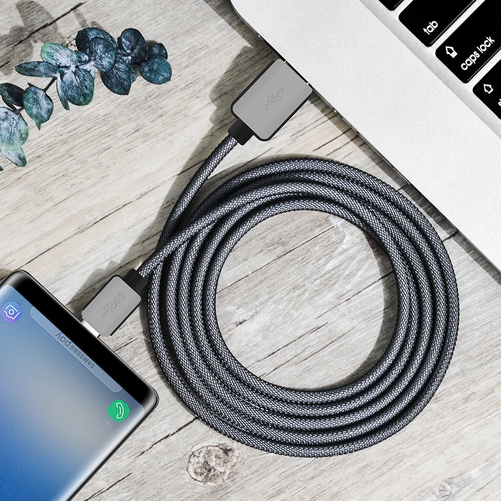 Mantis usb type-C кабель 1 м 3 м USB C 3,1 Быстрая Зарядка синхронизация металлический плетеный кабель для зарядного устройства для Xiaomi huawei One Plus 2 Nexus 5X6 P