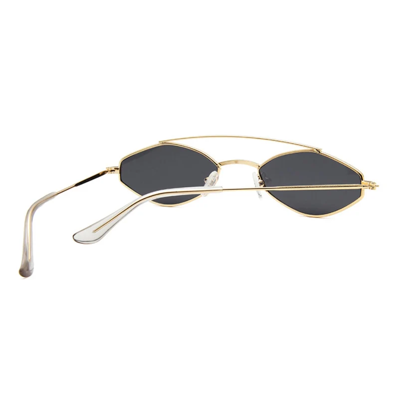 Полигональные Солнцезащитные очки женские роскошные Ретро Металлические солнцезащитные очки винтажные зеркальные Oculos De Sol Feminino UV400