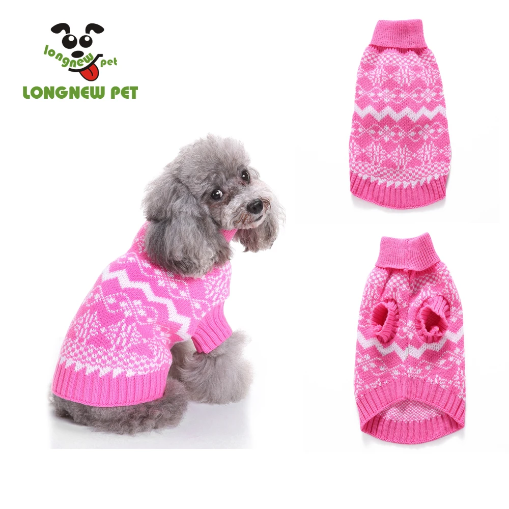 Pink Pet Sweater Print Shape Cute Sweater For Female Funny Suit Very