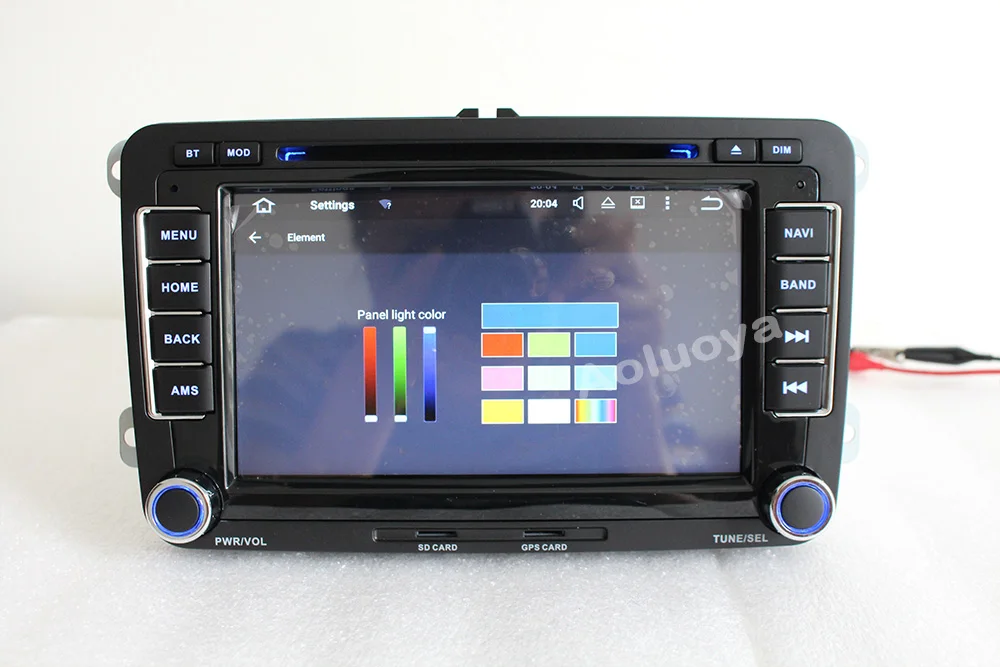 Discount Aoluoya RAM 4GB 8-Core Android 8.0 CAR Radio DVD GPS PlayerFor VW Volkswagen golf 5 6 Polo Passat Tiguan Jetta EOS sharan Touran 4