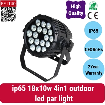 

(6 with case/lot) waterproof par 18*10W rgbw 4in1 LED DMX par light for Music Show Wedding&Party