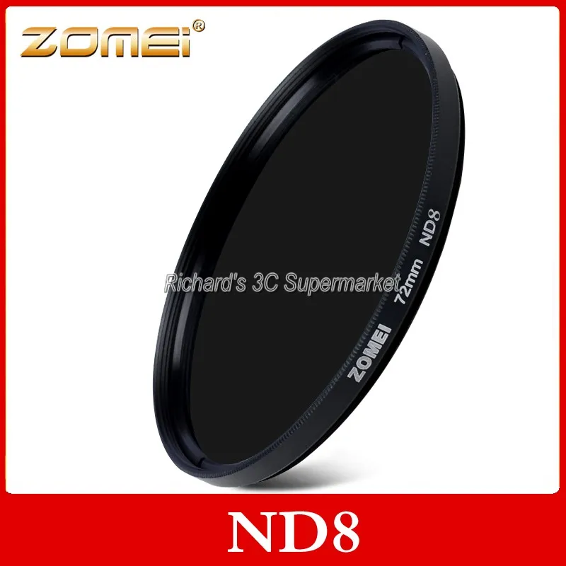 

HIGH quality ZOMEI Neutral Density ND Filter ND2 ND4 ND8 52/55/58/62/67/72/77/82 mm