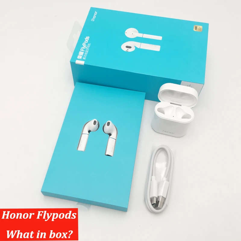 Honor Flypods/flypods pro Беспроводные сенсорные водонепроницаемые динамические наушники с управлением беспроводным зарядным устройством Bluetooth 5,0