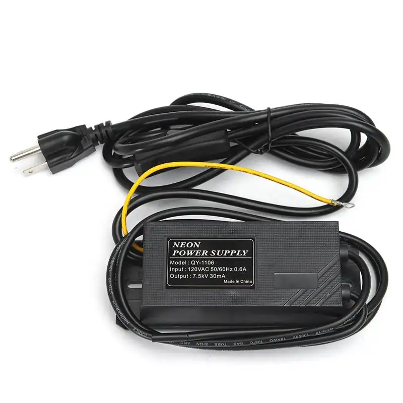 

High Frequency Neon Electronic Transformer 7500V 7.5KV 30mA 120V AC Power Supply Rectifier Kit With ON/OFF Switch