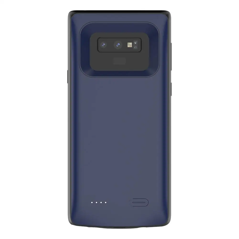 Чехол Rondaful для samsung Galaxy Note 9, чехол для телефона, внешний аккумулятор, перезаряжаемый аккумулятор - Цвет: Синий