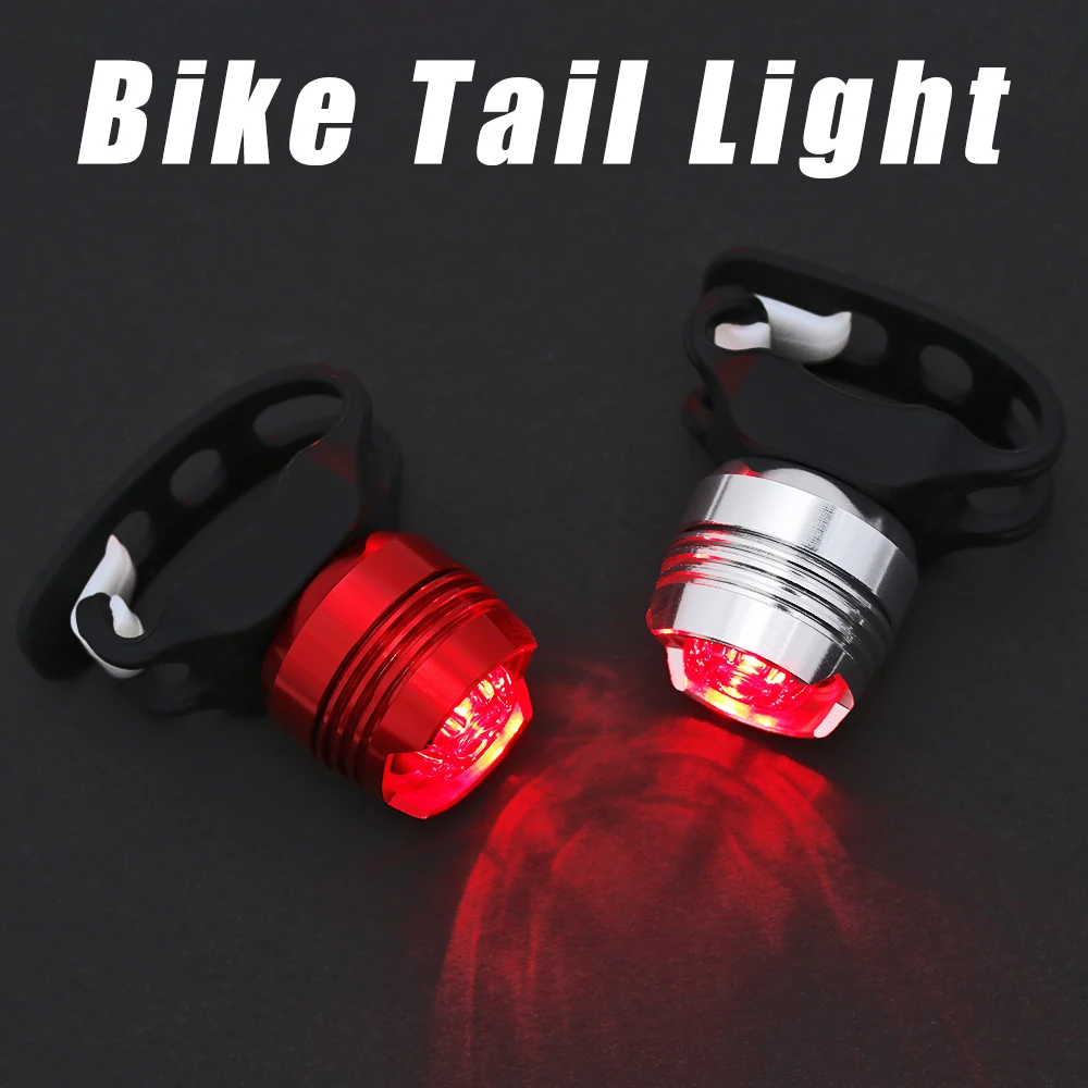 

1Pcs Flashing Bike Cycling LED Rear Safety Light Gemstone Tail Light Warning Tail Lamp Waterproof Bicycle Led Flash Tail Light