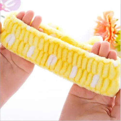 

Beauty Big Bow Dot Striped Soft Shower Hair Band Wrap Headband Bath Spa Makeup Cute Headband Headwear