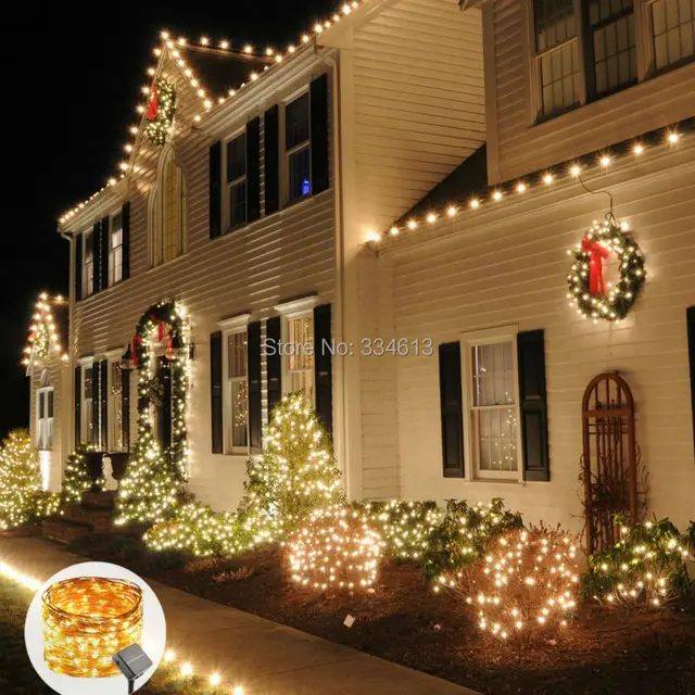 Aliexpress.com : Buy Solar Powered 50M 164FT 500LEDs Outdoor Copper Solar Powered 50M 164FT 500LEDs Outdoor Copper Wire String Lights Solar Rope Lights Christmas Holiday Decororative Party Lights - Aliexpress.com : Buy Solar Powered 50M 164FT 500LEDs Outdoor Copper
