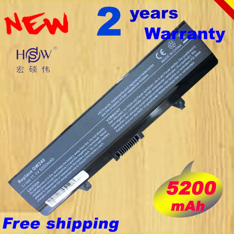 HSW Аккумулятор для ноутбука Dell Inspiron 1525 1526 1545 Vostro 500 CR693 D608H GP252 GP952 GW240 GW241 WK380 WK381