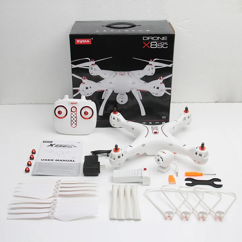 SYMA X8SC RC Дроны с Камера HD Профессиональный Квадрокоптер Радиоуправляемый вертолет 2,4 г 4CH Дрон Headless режим игрушки для детей подарки
