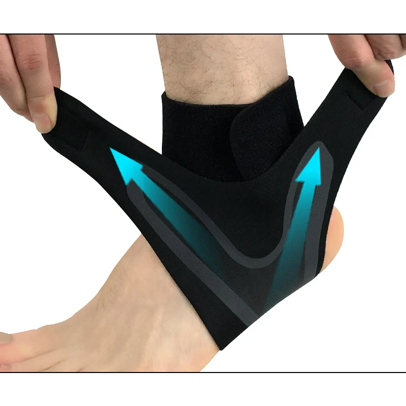 Регулируемая Эластичность Регулировка защита повязка на ногу Sprain Предотвращение Спорт Фитнес Защитная повязка