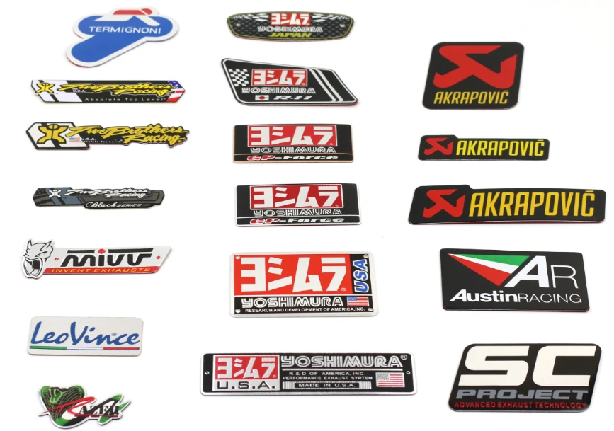 

auto car mivv ar 3M yoshimura stickers leovince cbr twobrothers termignoni Stickers AKRAPOVIC Motorcycle Exhaust Pipes Decal m4