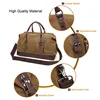 Canvas Leather Men Travel Bag Carry on Luggage Duffel Bags Large Travel Tote Patchwork Weekend Crossbody Bag Overnight XA38WC ► Photo 3/6