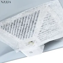 XZJJA 2 шт вытяжки Нетканый фильтр абсорбции масла бумага кухонные инструменты вытяжки жировые фильтры масляный фильтр пленка очиститель