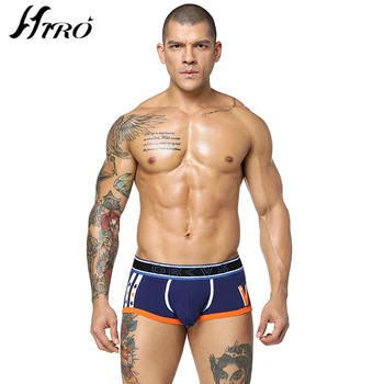 

2019 Fashion Brand Sexy Men Underwear Boxers Cotton Cueca Gay Underwear Male Pouch Boxer Shorts Man Convex Pants Dropshipping