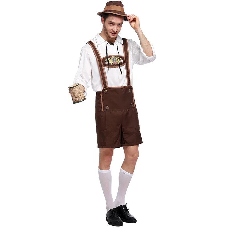 

Adogirl Plus Size Men's Oktoberfest Costumes Traditional German Bavarian Beer Women Cosplay Halloween Festival Party Clothing