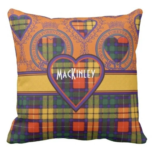 Soft Mackinley Clan Plaid Scottish Kilt font b Tartan b font Throw Pillow Case Size 20