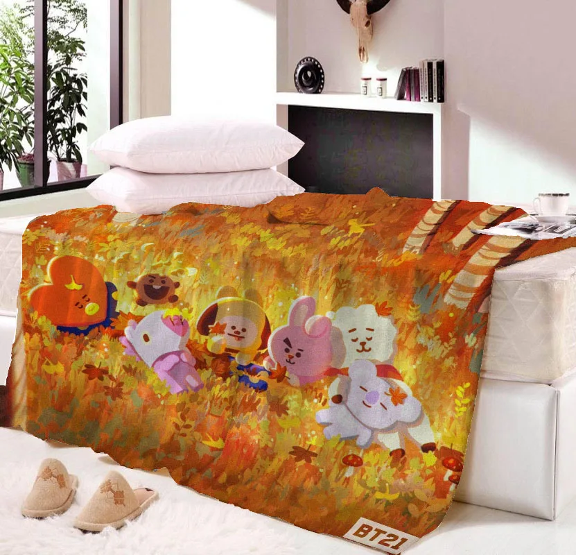 Одеяло с мультяшной собачкой и кошкой для детей, зимние фланелевые одеяла с коком для дня рождения - Цвет: 9