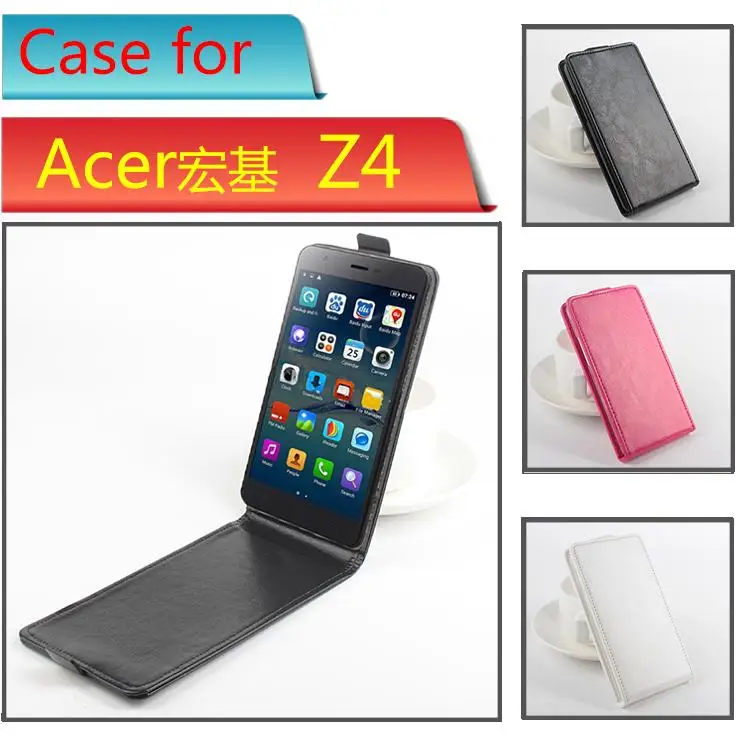 

Luxury Retro Genuine Real Leather Case Cover for Acer Z4 Vintage Flip Phone Cases for Acer Z4