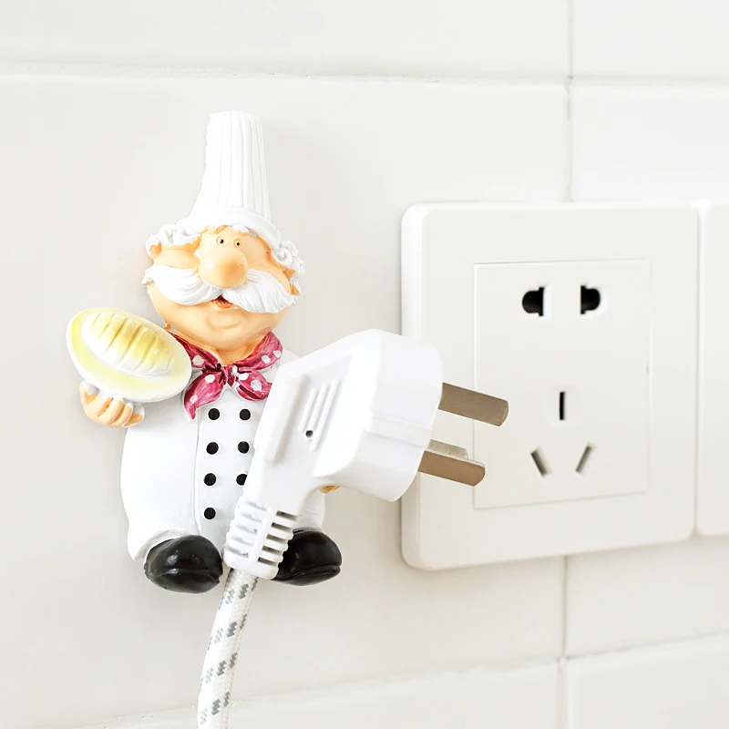 GOUGU мультфильм самоклеющиеся Plug Крюк кухня присоска с крючками самоклеющиеся настенный держатель