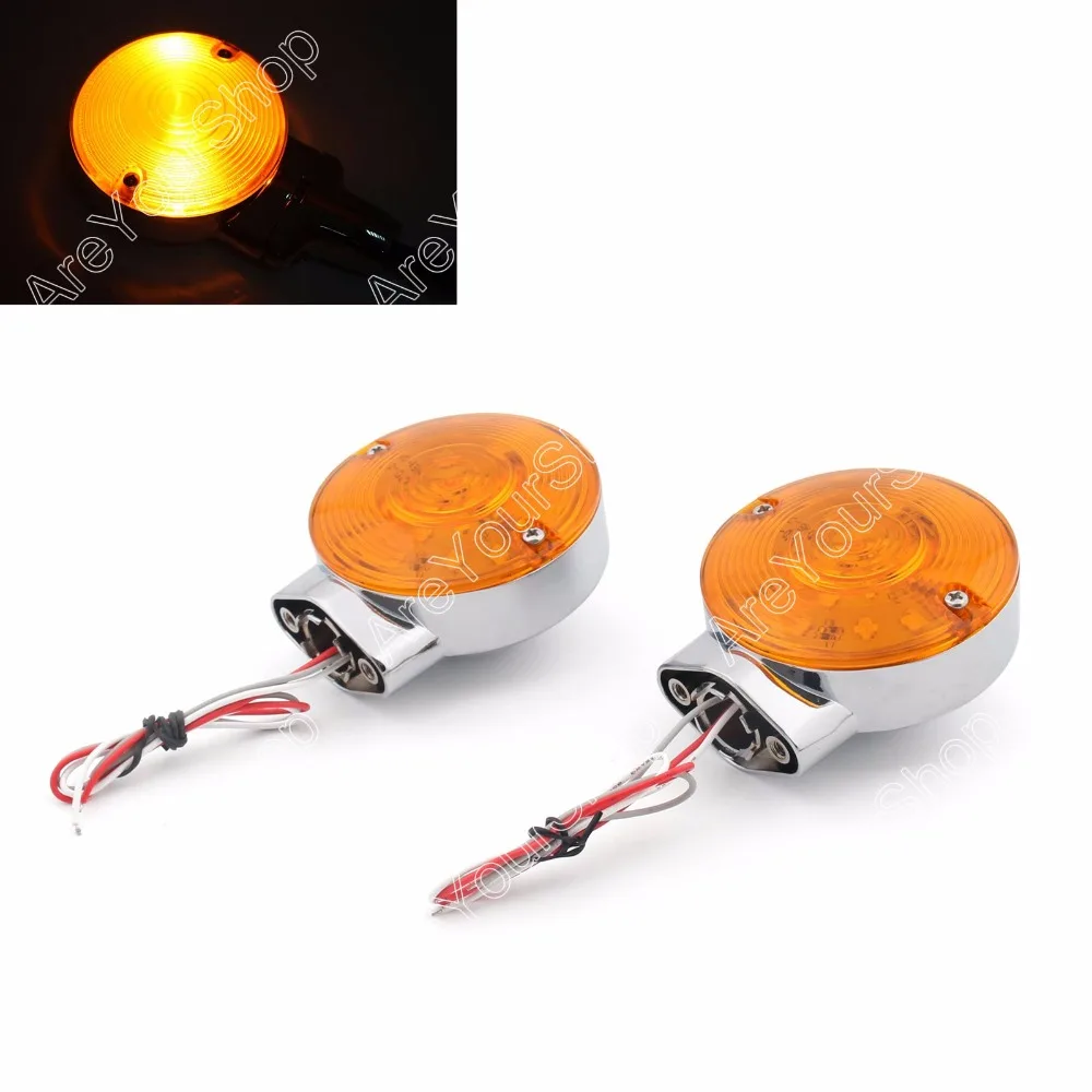 

Motorcycle Flat Lens Turn Signal Light Lamp for Harley Davidson 1999-Up Yellow Motor Fashion Styling Accessories
