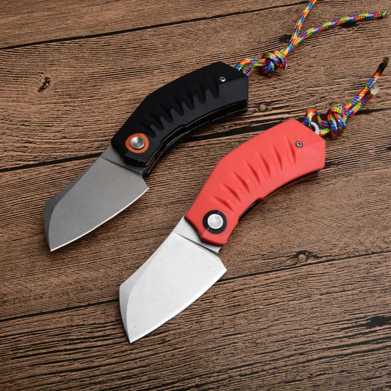 small tactical folding knife D2 Blade G10 handle outdoor camping hunting survival pocket edc tools (7)
