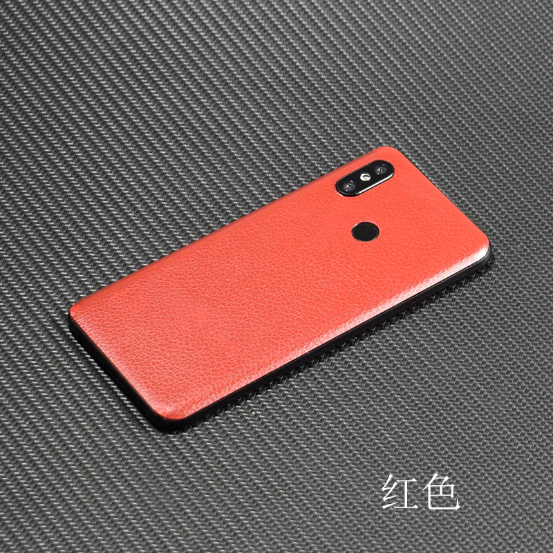 3D Carbon Fiber  Leather Wood Skins Protective Phone Back Cover Stiker For Xiaomi Mi8 SE Redmi 6 Pro 5 Plus Note 5 5A Sticker (7)