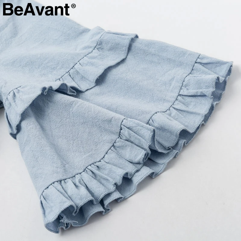 BeAvant элегантные летние платья с v образным вырезом и оборками для женщин Короткое