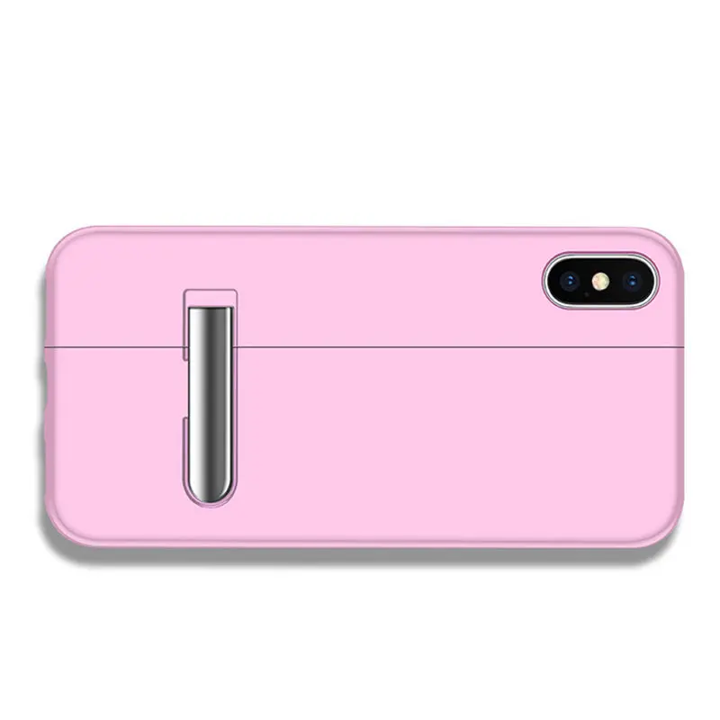 pink YOHOLOO Магнитный чехол снятие стресса для iPhone XR XS MAX X 8 плюс 7 металлический корпус для мобильного телефона iPhone 7 6 6S Plus huawei P20 P20pro - Цвет: pink