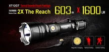 2017 New KLARUS XT12GT 1600 Lumens LED Flashlight CREE LED XHP35 HI D4 Waterproof Tactical Flashlight with18650 Battery
