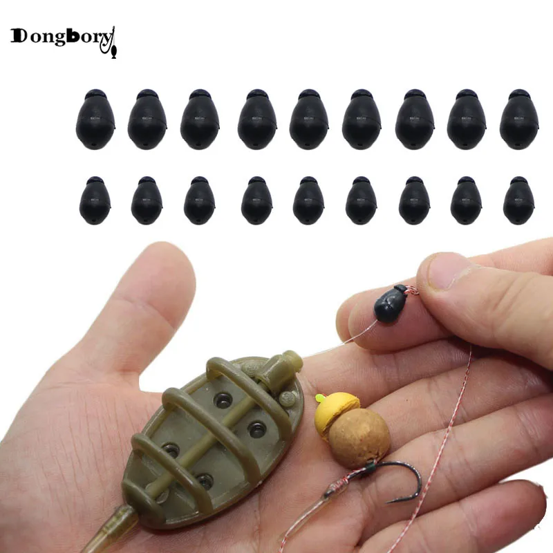 Dongbory 30 قطعة السريع سريعة تغيير الخرز كامو الصيد تغيير Hooklength الفور صدمة حبة ل الكارب طريقة الصيد المغذية
