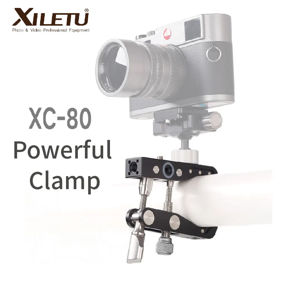 XILETU XC-80 путешествия мощный зажим держатель фотографии кронштейн для DSLR