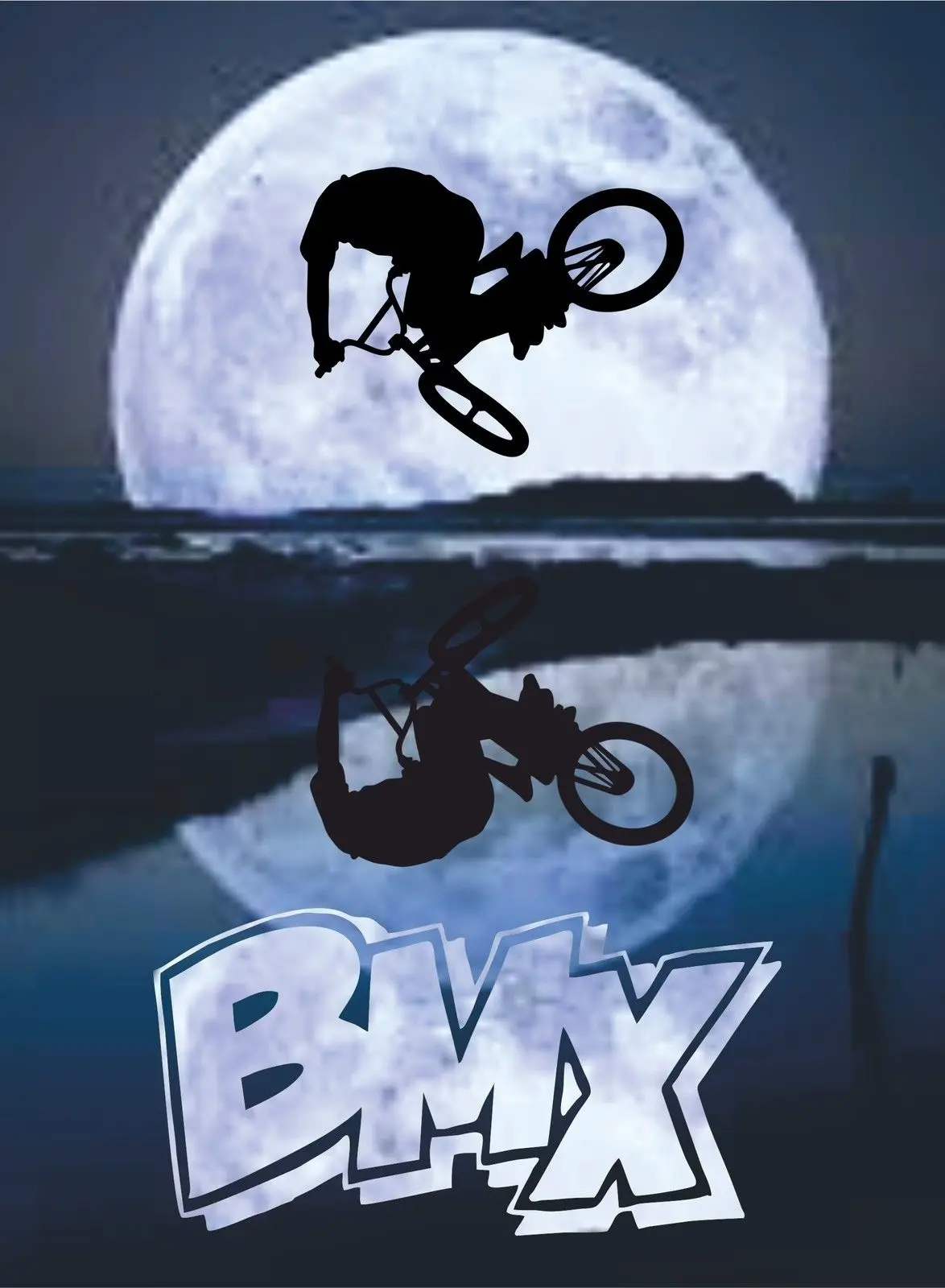 BMX MOONSCAPE LOGO RETRO T SHIRT RACING Sepeda STUNT BIKER Trik Gaya Bebas Kartun T Shirt Pria Unisex Fashion Baru T Shirt AliExpress