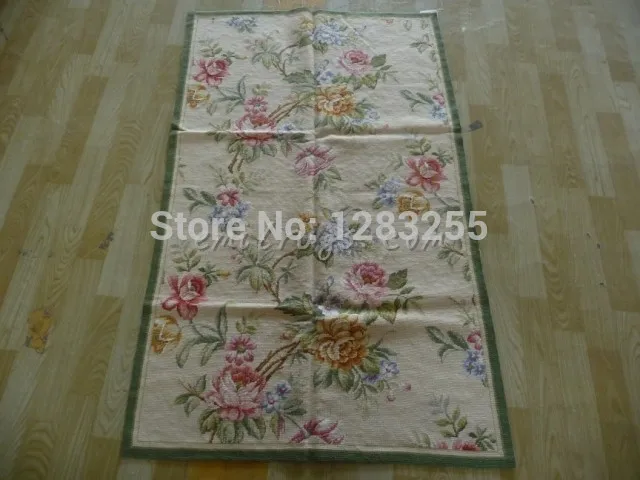 

Needle-point Carpets From China Are Handmade Various Flower Decorative Needlepoint Woven