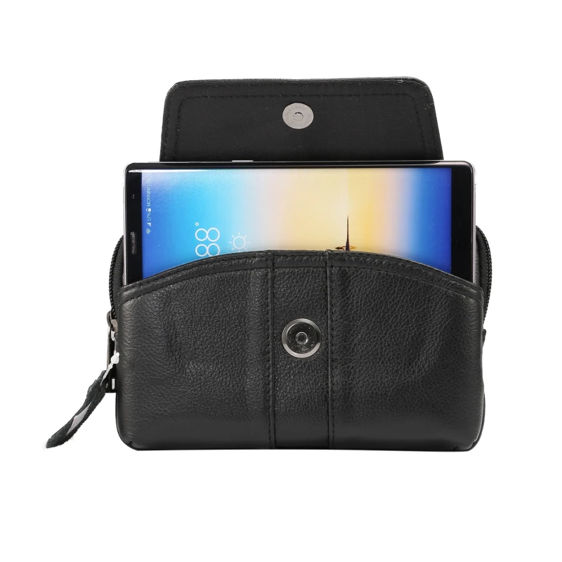 Первый слой натуральной воловьей кожи, чехол на пояс, сумка-кошелек для Iphone X XS MAX XR 6 7 8 Plus для samsung S8 S9