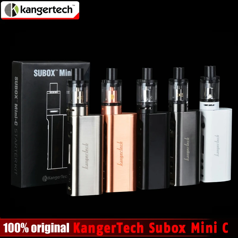 Original KangerTech Subox Mini C Starter Kit 50W KBOX Box Mod vape Protank 5 Atomizer SSOCC